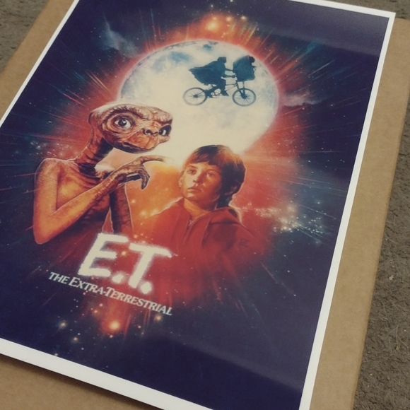 E.T. ULTRA PREMIUM GLOSSY 8.5x11 MOVIE COLOR ART WALL/LOCKER REPRINT POSTER - Picture 6 of 8